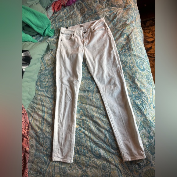 Citizens White Thompson Crop Jeans - Picture 6 of 13